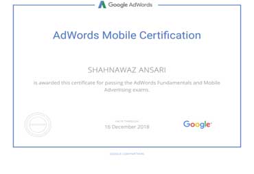 Adwords Mobile Zertifizierung