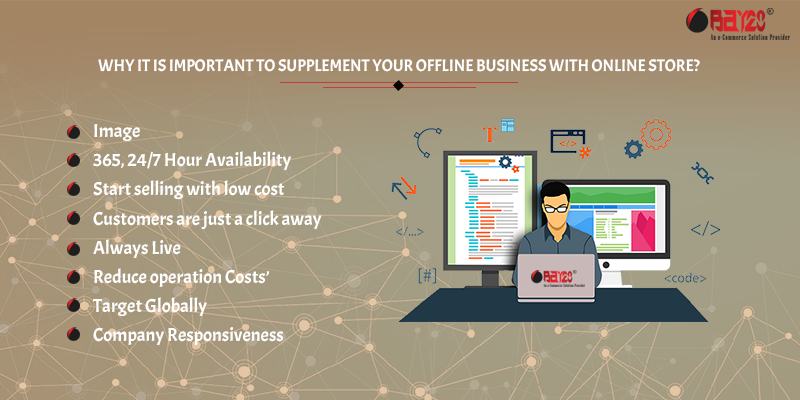 Why it is important to supplement your offline business with online store