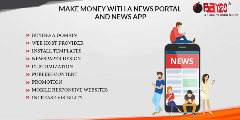 Make money with a news portal and news app
