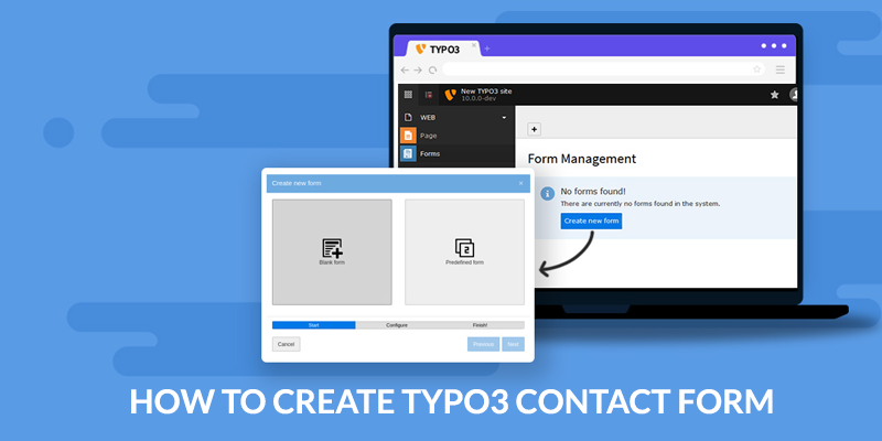 How to Create and add a Typo3 Contact Form Page