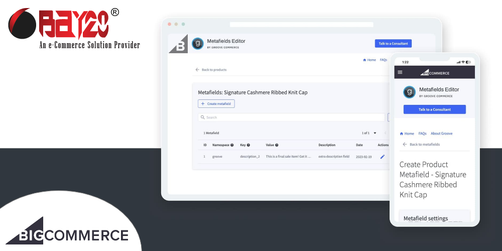 Metafelder in BigCommerce hinzufügen