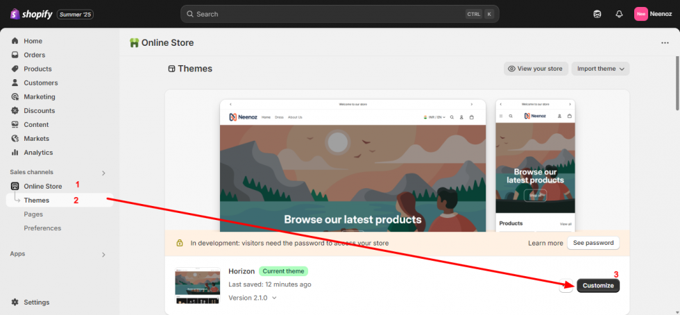 Ein Shopify-Theme anpassen