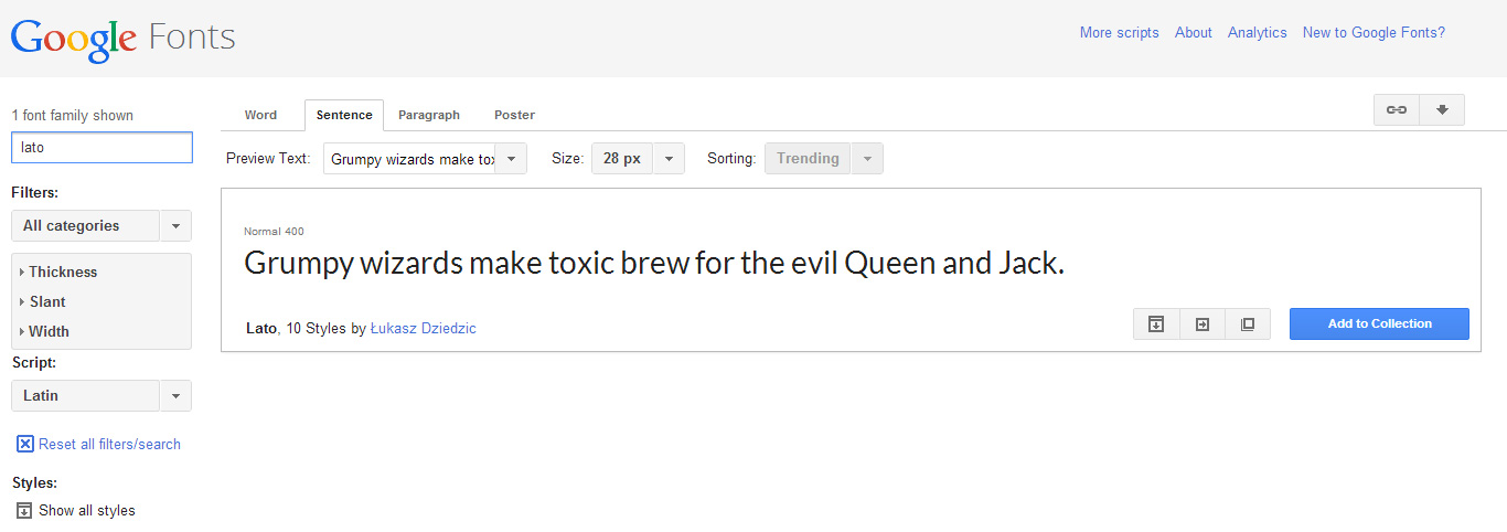 Google font for http and https protocol