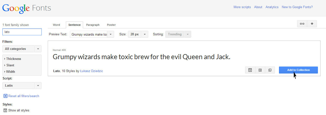 Google font for http and https protocol