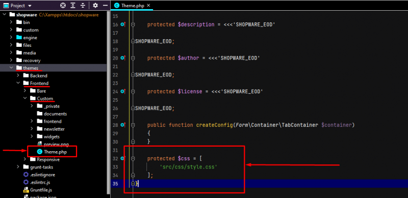 How to add CSS and JavaScript file in shopware 5 | Bay20 Software