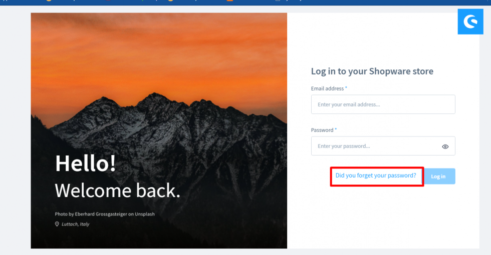 Reset the Admin Password in Shopware 6