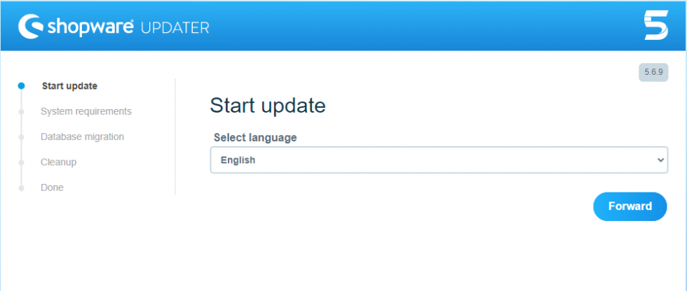 Update The Shopware 5 Version