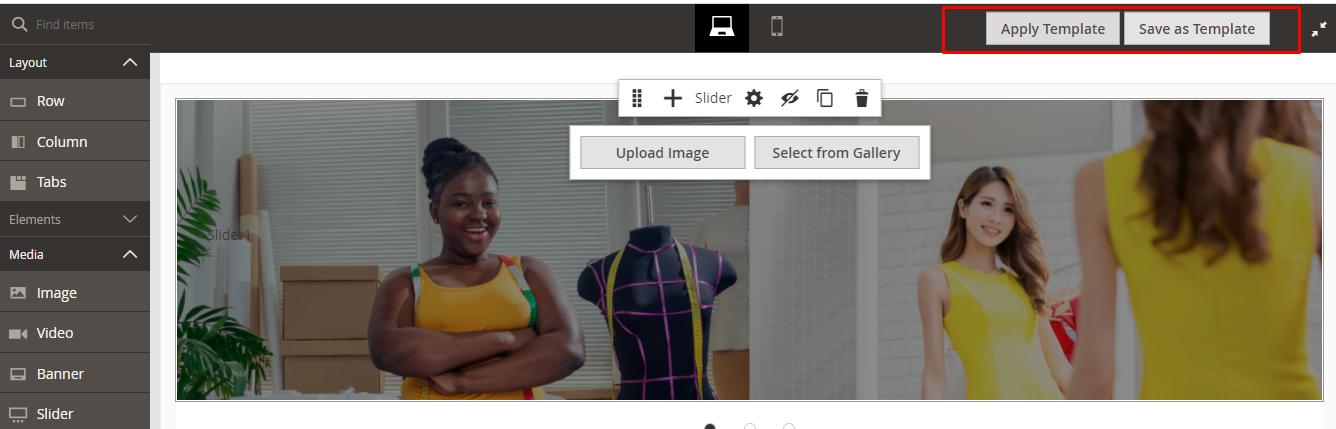 How to Add a Slider Using Magento 2 Page Builder | Bay20 Software