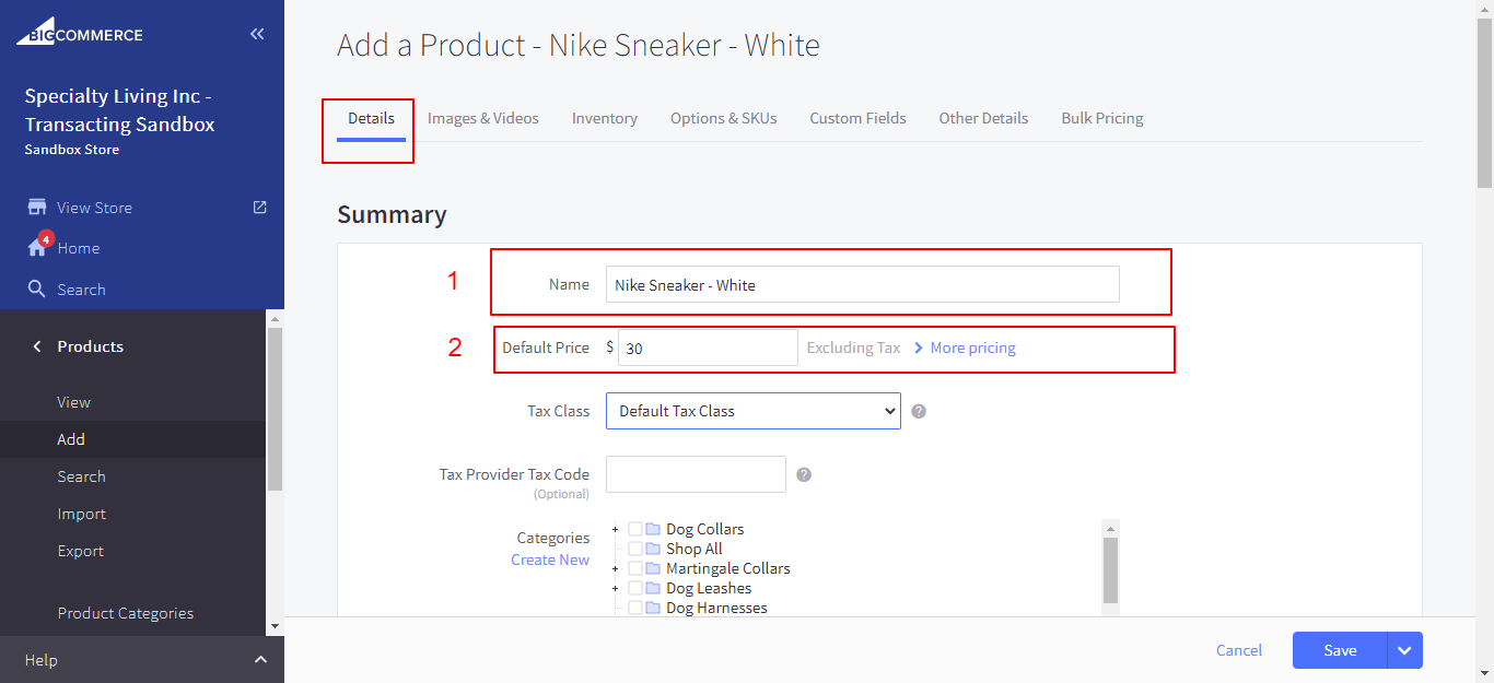 How To Add Your Products In BigCommerce