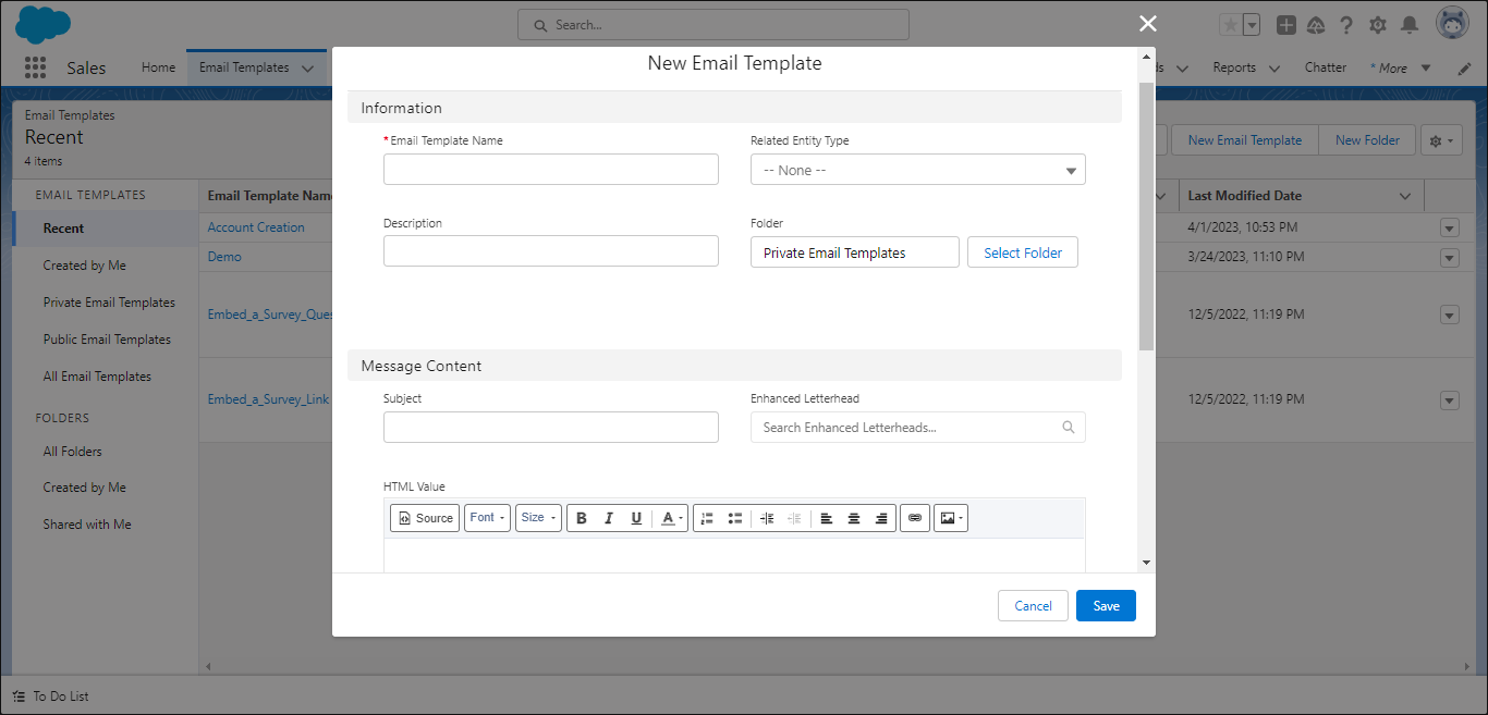 What are Salesforce Email Templates Bay20 Software