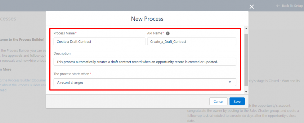 Process Builder
