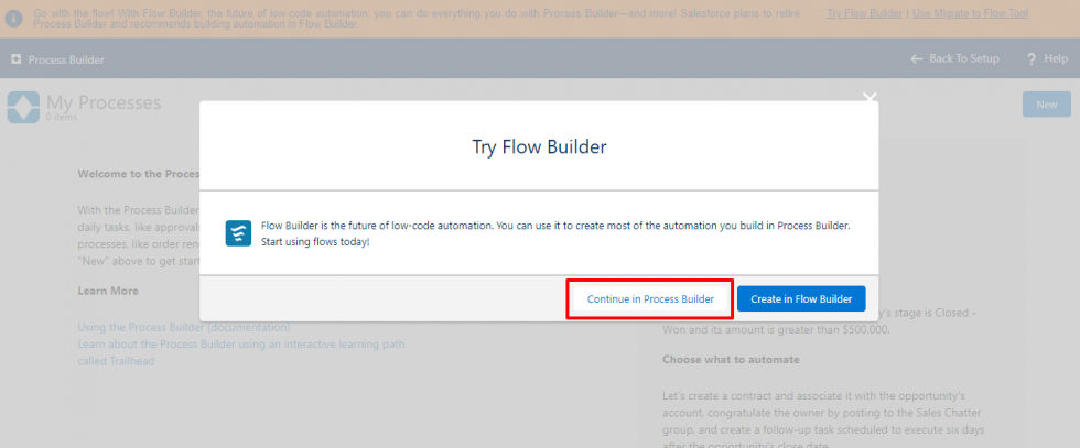 Process Builder