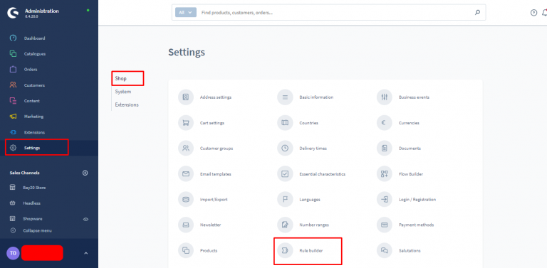 How To Create Rule Builder In Shopware 6 | Bay20 Software