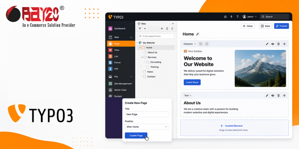 TYPO3 Tutorial: Create a Page and Add Content Elements
